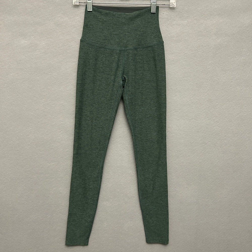 Beyond Yoga Women XS Leggings Green High Waisted Crop Active Loungewear Workout
